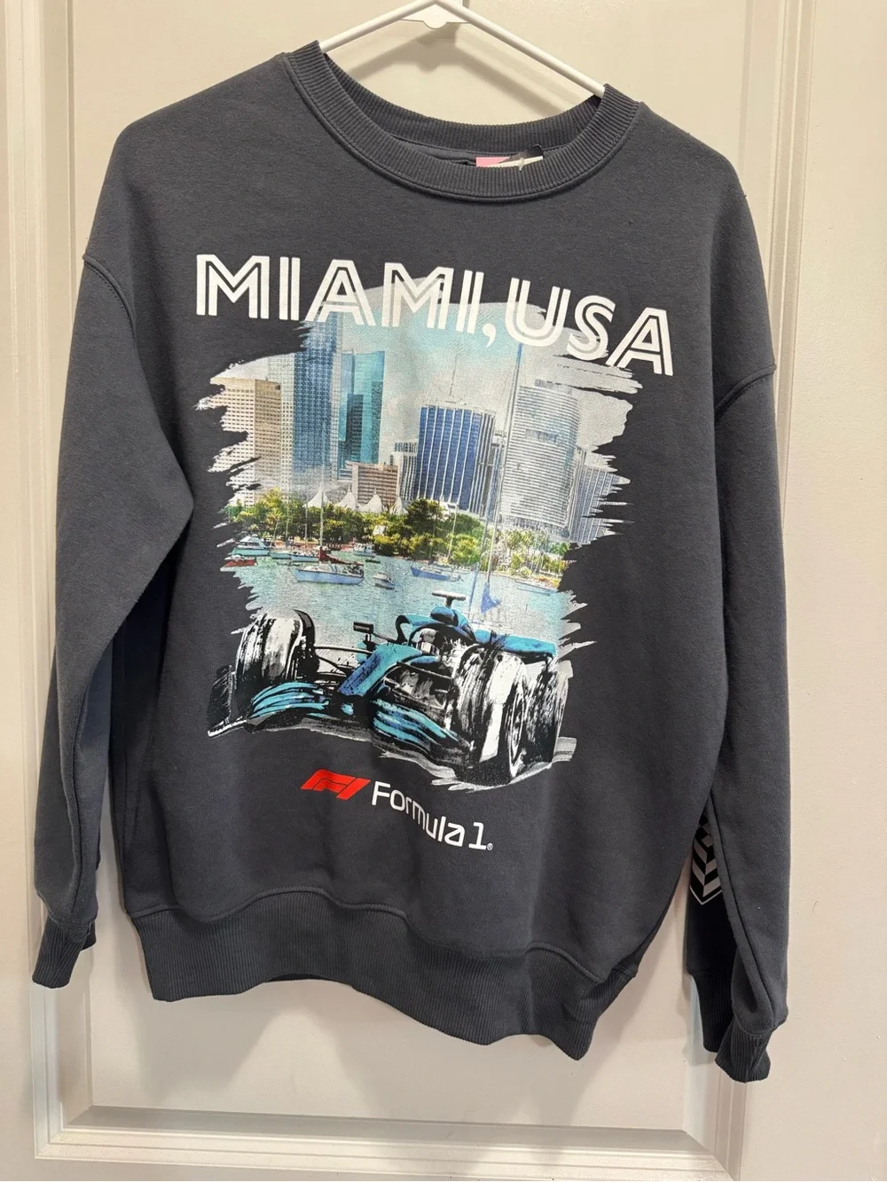 & Other Stories Charcoal Miami, USA Graphic Crewneck